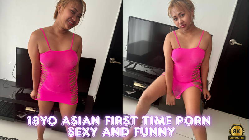 Chubby 18yo Asian First time porn sexy and funny - VR porn video by AsianSexVR