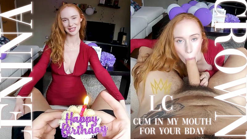 Cum in My Mouth for Your Bday - VR porn video by AllVRPorn