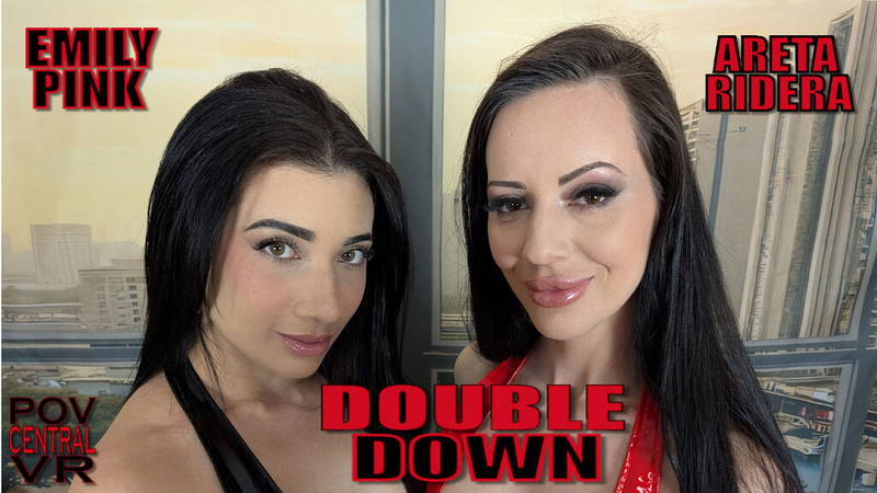 Emily Pink And Areta Ridera: Double Down - VR porn video by POVcentralVR