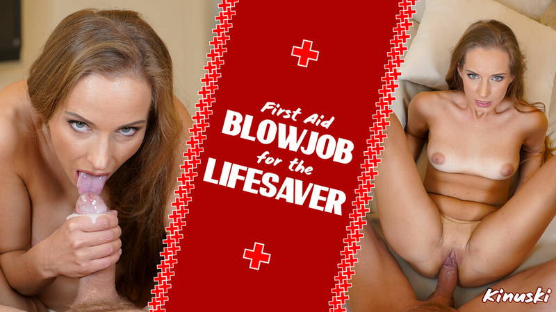 First Aid Blowjob for The Lifesaver - VR porn video by Reality Lovers