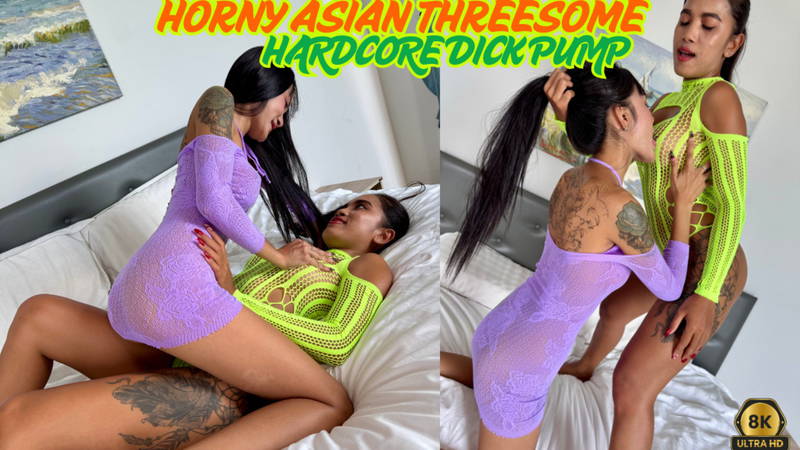 Horny Asian Threesome Hardcore Dick PUMP - VR porn video by AsianSexVR