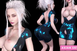 Icy Eurasian Latex Skye - VR Porn Video