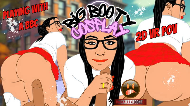 Interracial Couple Cosplays Her Bubblebutt - VR porn video by Big Ass Cartoons