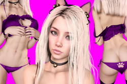 Purple Lingerie Kitty Starlet Stacy [Passthrough] - VR Porn Video