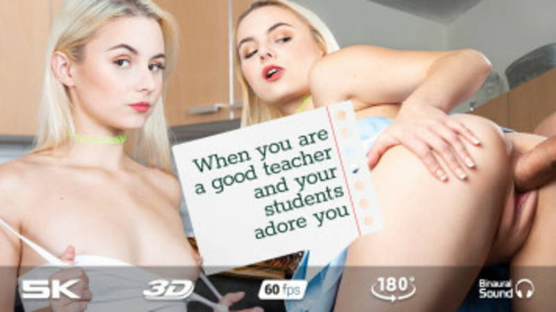 Student Aria Banks - VR porn video by RealJamVR