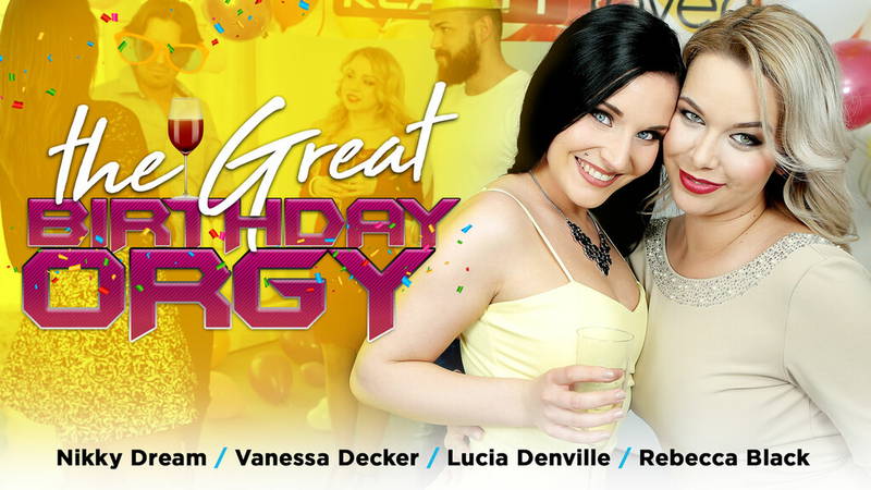 The Great Birthday Orgy - VR porn video by Reality Lovers