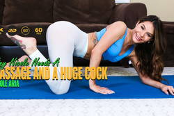 Tiny Nicole Needs A Massage And A Huge Cock - VR Porn Video