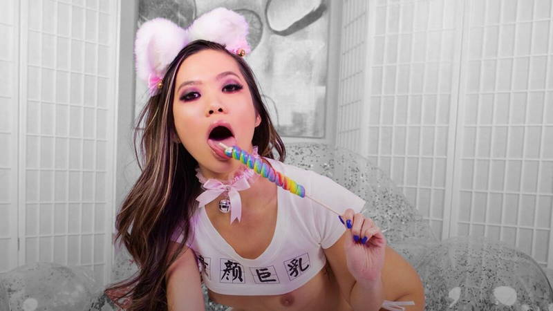 Vina Sky Is a Dirty Talking Slobber Monster - Passthrough - VR porn video by Swallowbay